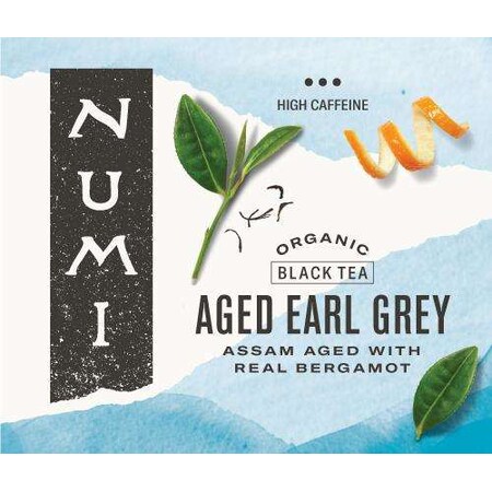 Numi Organic Tea Aged Earl Grey Black Tea, PK100 30170